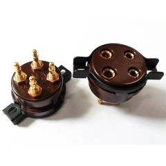 1PC CMC 4 pin 4pins bakelite Vacuum Tube Socket base for 300B 2A3 811 274A