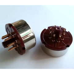 1PC Gold plated 8Pin Vacuum Tube Socket Base amplifier DIY tube socket base for KT88