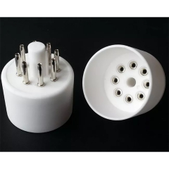 1PC Silver plated Ceramic 8Pin Vacuum Tube Socket Base amplifier DIY tube socket base