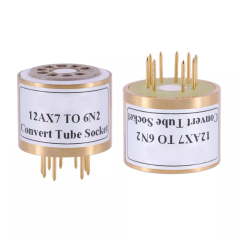 1PC handmade 12AX7 TO 6N2 12AU7 To 6N2 vacuum tube adapter socket converter