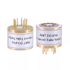 1PC Ceramic 5687 TO 6N6 E88CC 6922 6DJ8 Vacuum Tube socket Adapter