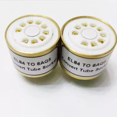 1PC EL84 TO 6AQ5 Vacuum TUBE SOCKET ADAPTER EL84 (top)TO 6AQ5 9pin to 7pin