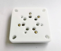 1PC 7Pin Tube Socket Base Chassis Mount Ceramic Vacuum Tube socket Gold plated for GM70 GM71