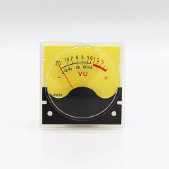 1PC Yellow H-R36 VU Panel meter for tube amplifier DIY Speaker CD DVD player