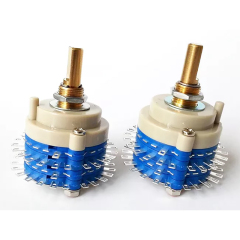 1PC 2 Pole 24 Step ROTARY SWITCH Attenuator Pot Potentiometer Volume Control DIY
