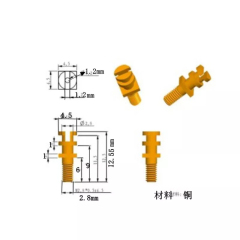 50PCs Gold Plated Brass tag Board Turrets Posts Lugs FOR Tube Guitar Amp DIY