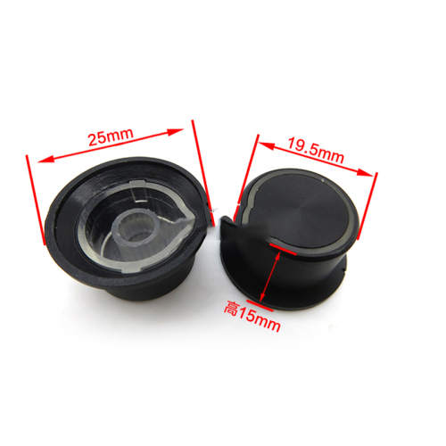 1PC 25X15mm Plastic AMP volume potentiometer Knob rachis hole 6.0mm hole for HIFI AMP
