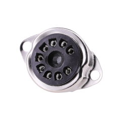 Tin Plated 12AX7 12AU7 6199 6922 EL84 ECC81 ECC82 ECC83 Tube Valve Socket 9Pin Bakelite Tube Socket Vacuum Tube Amplifier HIFI Audio DIY