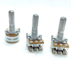 6pin ALPS RK163 Volume potentiometer STEREO 10K 50K 100K RK16312A0BKR RK16312A0B85