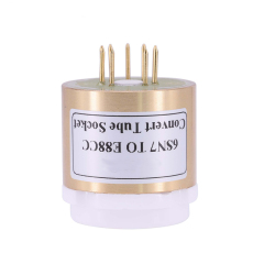 1PC CV181 6SL7 6N8P 6N9P 6SN7 TO ECC88 E88CC 6DJ8 6N2 6922 DIY Audio Vacuum Tube Amplifier Convter Copper shell+EIZZ PTFE Socket C