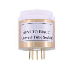 1PC CV181 6SL7 6N8P 6N9P 6SN7 TO ECC88 E88CC 6DJ8 6N2 6922 DIY Audio Vacuum Tube Amplifier Convter Copper shell+EIZZ PTFE Socket C