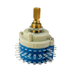 Rachides Shaft 2 Pole 24 positon ROTARY SWITCH Attenuator Pot Potentiometer Volume Control DIY