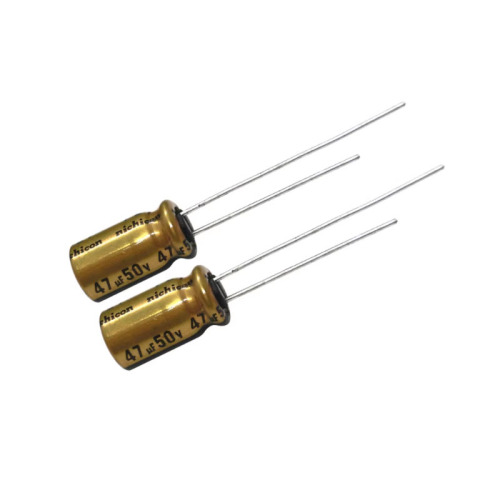 10pcs/lot Nichicon FW 47μF 50V Imported Audio Electrolytic Capacitor (6.3×11mm)