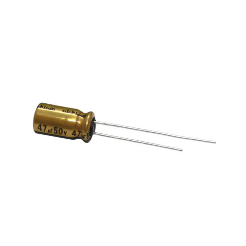 10pcs/lot Nichicon FW 47μF 50V Imported Audio Electrolytic Capacitor (6.3×11mm)