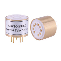 1pc Vacuum Tube Socket Adapter for 6N3 6H3N 369A, 5670 to ECC88 6N2 6N1 6922