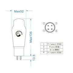 2pcs matched Psvane 2A3-T Mark II Hi-Fi Audio Vacuum Tubes Classic Grade (Upgrade for 2A3 amps)