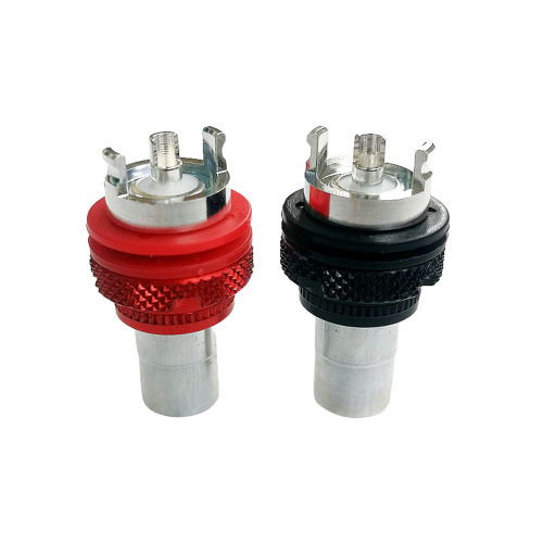 1PC EIZZ High-End RCA Signal Connector Brass/Phosphor Bronze, Heavy Silver Plating 80U", Non-Magnetic, Audio Socket EZ-106