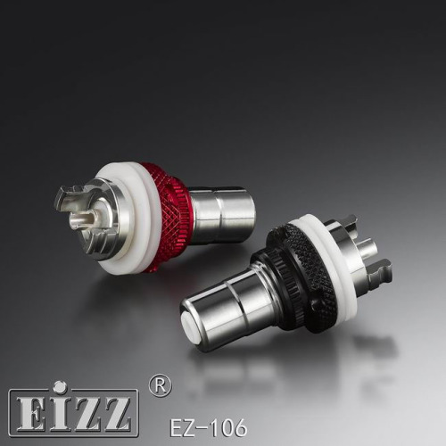 1PC EIZZ High-End RCA Signal Connector Brass/Phosphor Bronze, Heavy Silver Plating 80U", Non-Magnetic, Audio Socket EZ-106