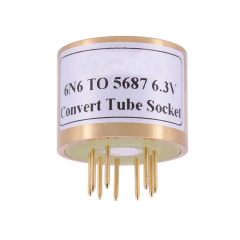 1pc handmade 6N6 to 5687 Vacuum Tube Socket Adapter for tube amplifier