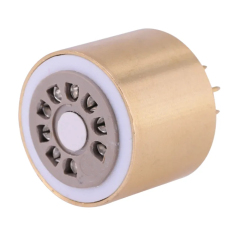1PC ECC808 TO 12AX7 12AU7 ECC81 6.3V ECC808 TO 12AX7 bakelite DIY Audio Amplifier Vacuum Tube Convert Socket Adapter
