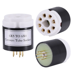 1pc handmade 6X5 TO 6X4 Vacuum Tube Socket Adapter for tube amplifier