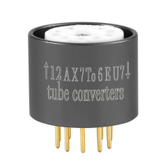 1PC 12AX7 to 6EU7 DIY Audio Amplifier Vacuum Tube Convert Socket Adapter