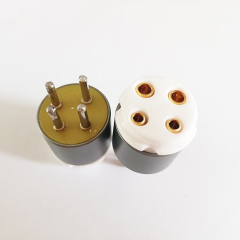 1pc Handmade UX4 to B4 4pin to 5pin Vacuum Tube socket Adapter