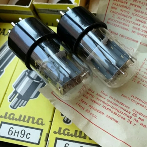 New old stock Soviet 6H9C Vacuum Tube Direct Replacement for 6N9P 6SL7 5691 ECC35