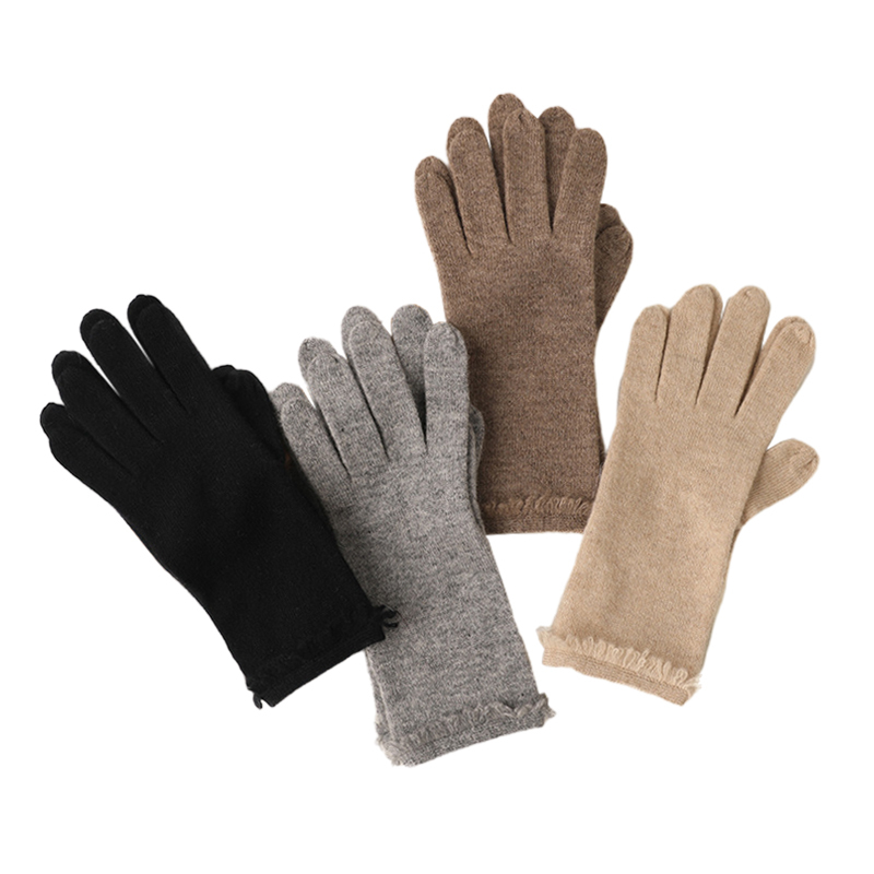 Tassels Cashmere Gloves