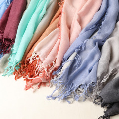 Dip Dye Water-Soluble Cashmere Shawl