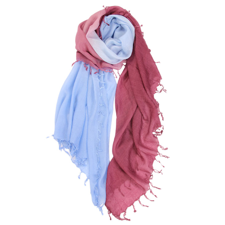 Dip Dye Water-Soluble Cashmere Shawl