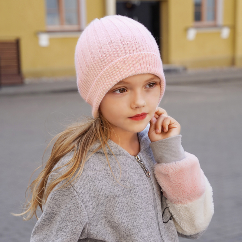 Cashmere Cuff Knit Beanie for Preschoolers