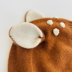 Cute Animal Cashmere Bonnet for Preschoolers