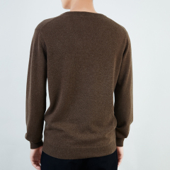 Classic V-Neck Cashmere Sweater for Men