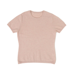 Solid Color Cashmere T-Shirt