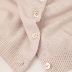 Round Neck Cashmere Cardigan