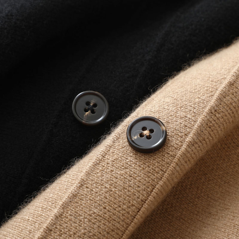 Cashmere Skirt with Buttons