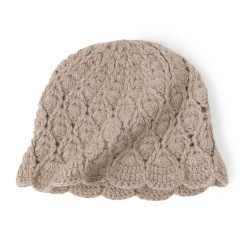 Elegant Hand Crocheted Cashmere Hat