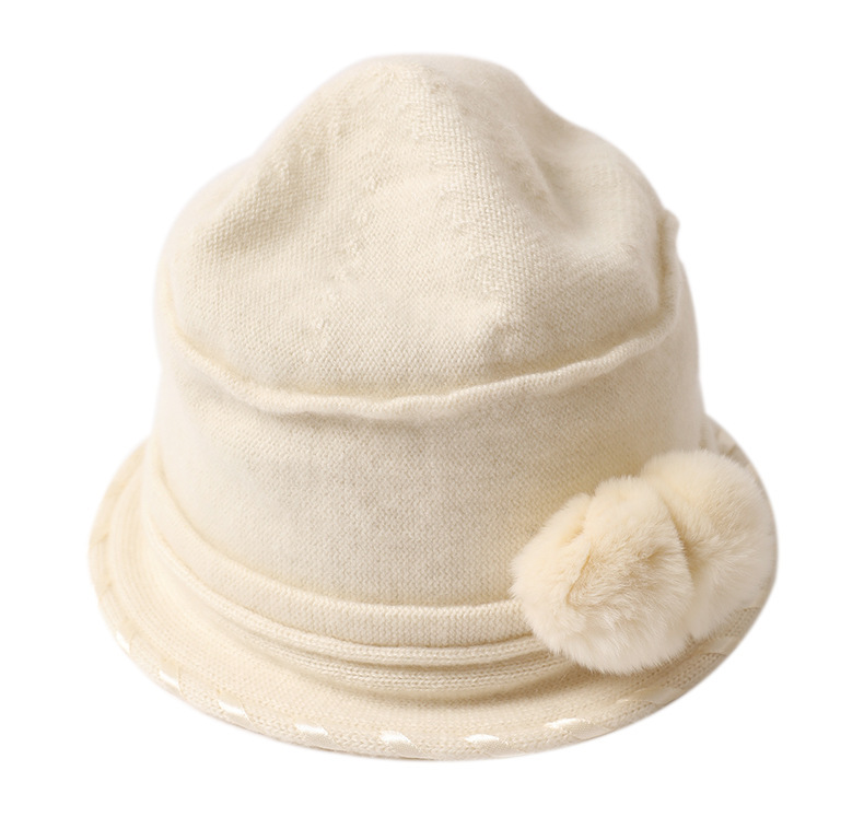 Cashmere Hat with Pom Pom