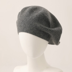 Plain Knit Cashmere Beret