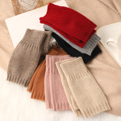 Classic Fingerless Cashmere Gloves