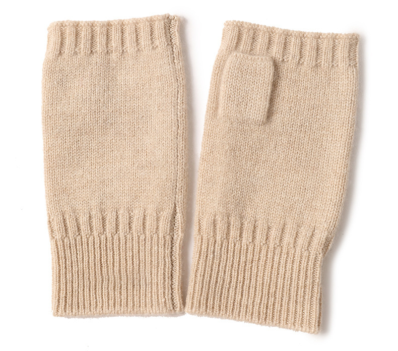 Classic Fingerless Cashmere Gloves