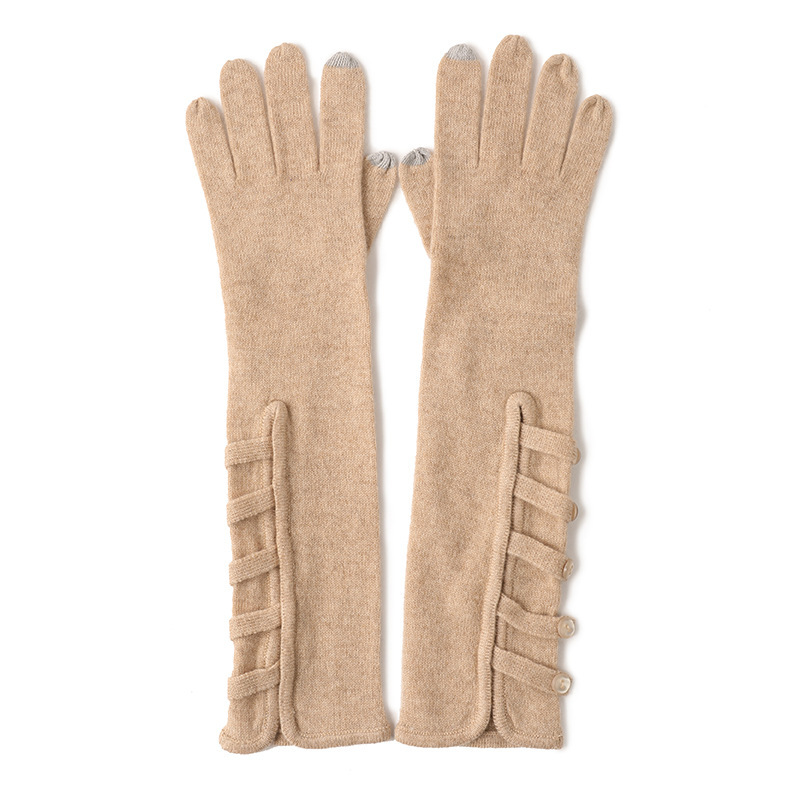 Single-Breasted Cashmere Gloves