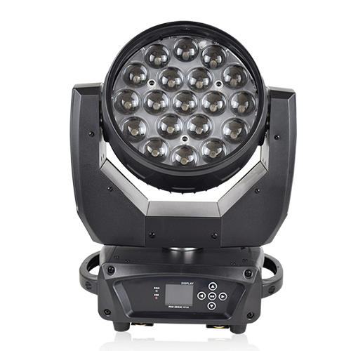 Lumières DMX DJ à tête mobile LED Zoom Wash 19X15W