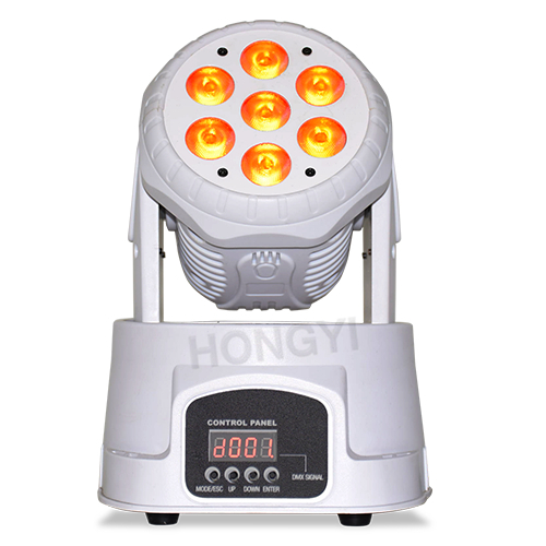 White Led Mini Wash 7X12W Moving Head Light