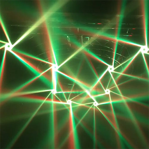 Luz de haz de cabeza móvil DMX 6x15W RGBW Bee Eyes Dj Lighs efecto Iluminación de escenario para Bar Club Party