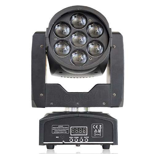 Lira LED Zoom Wash 7X12W luzes móveis RGBW DMX luz de palco de controle para luz LED Dj cabeça móvel
