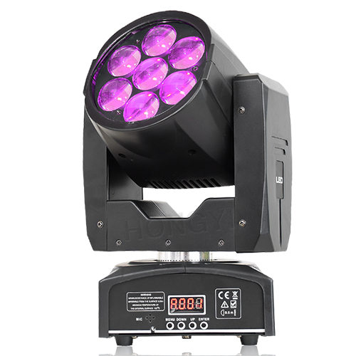 Lyre Led Zoom Wash 7X12W Moving Lights RGBW DMX Control Stage Light For Led Light Dj Moving Head