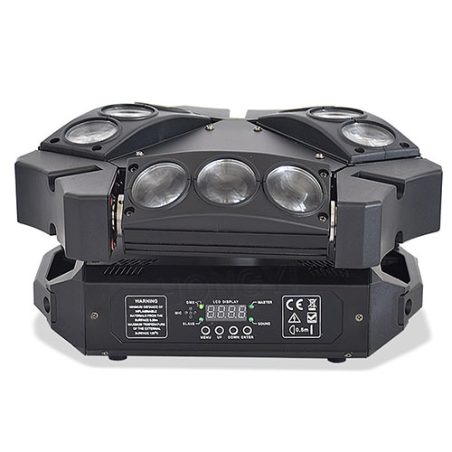 9x12W RGBW luz de araña mini LED luz de cabeza móvil