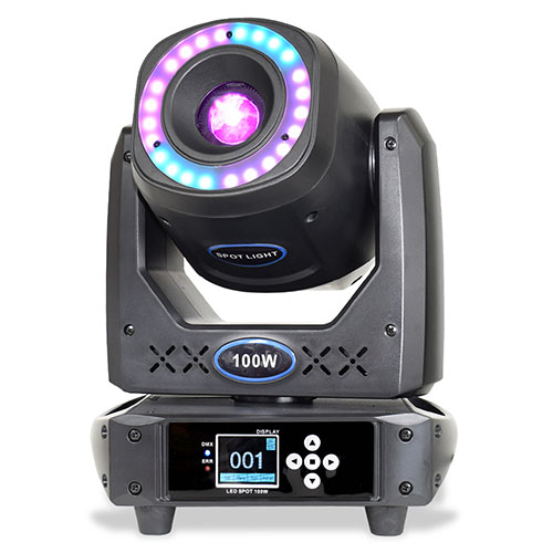 LED Spot 100W DJ DMX Hintergrundbeleuchtung Moving Head Lyre Gobo Mobiler Projektor Bühnenbeleuchtung für Disco Party Night Club Show